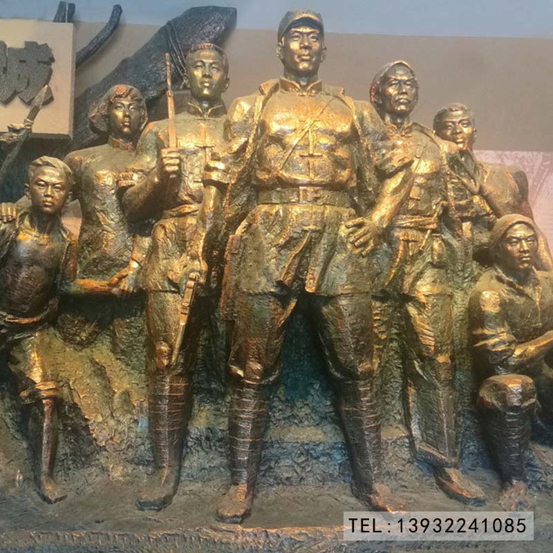 抗日红军群雕像