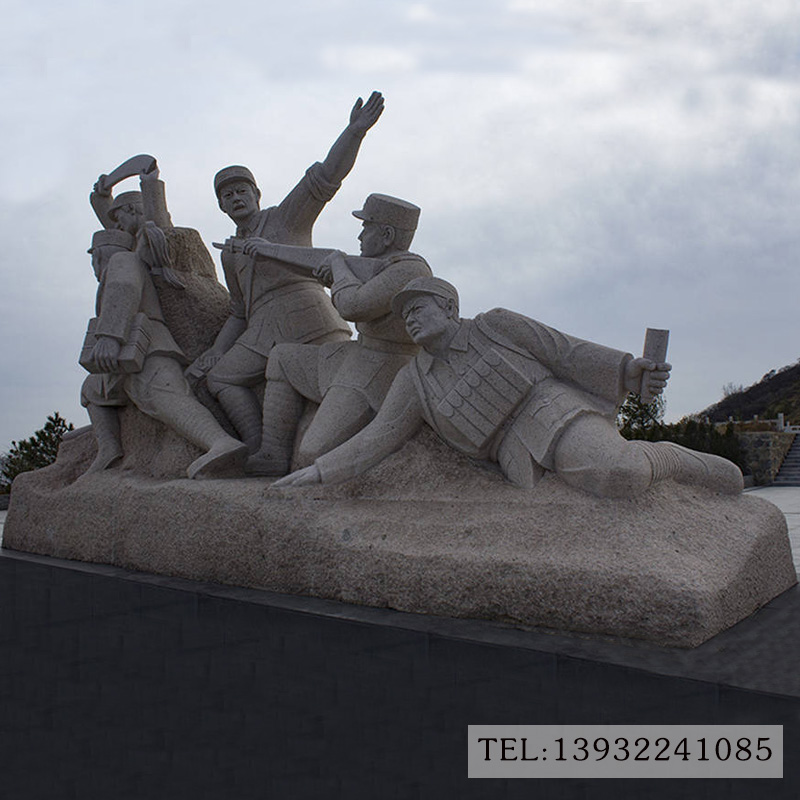 广场红军文化精神的雕塑图片