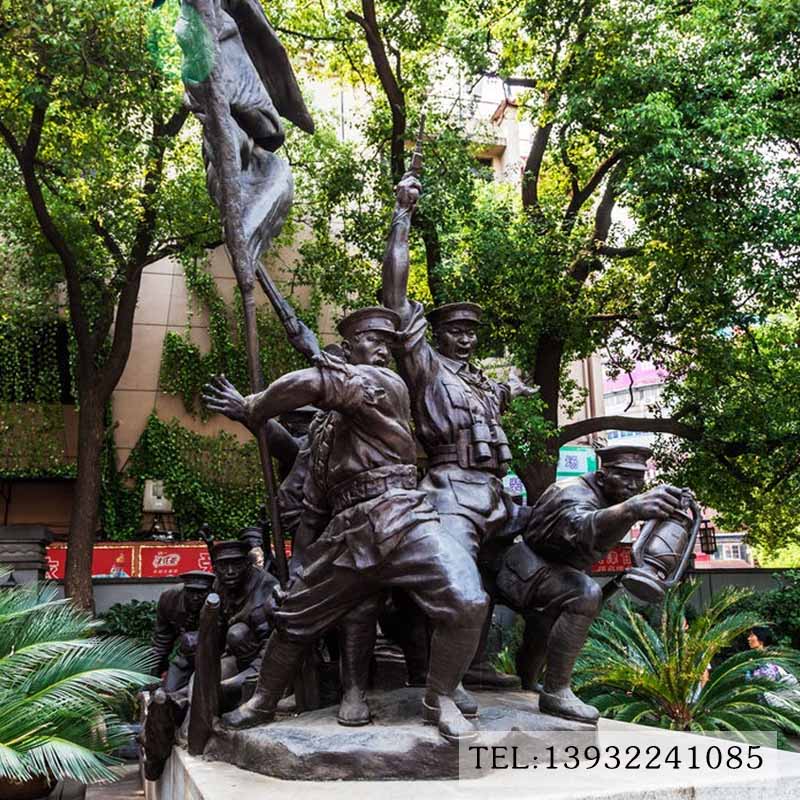 红军雕塑南昌起义铜雕定制厂家