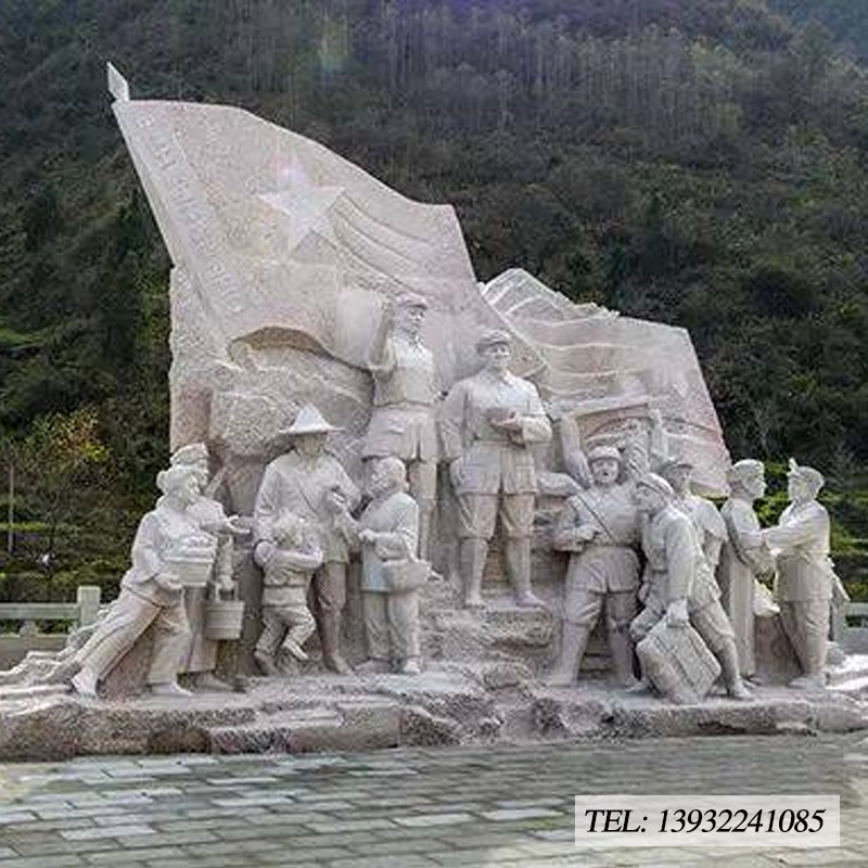 红军人物雕塑群雕像